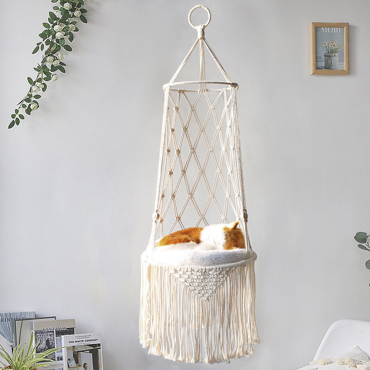 Macrame Wall-Mounted Hammock